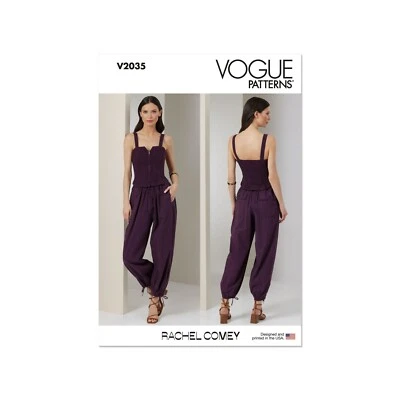 Vogue Schnittmuster V2035 - Kombination - Oberteil und Hose im Jumpsuit-Stil - Bild 1 von 4