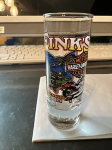 Finks Harley Davison Zanesville Ohio Shot Glass - Picture 1 of 3