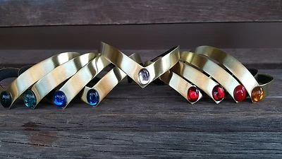 A full set of All 9 Brass Sailor Moon Tiara  - Image 1 of 4