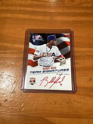 2015 Panini USA Baseball Buddy Reed Autograph Card /25 - Image 1 of 2