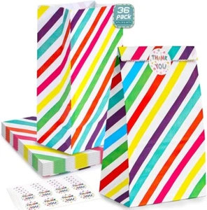 HONEYGIFTS 36PCS Party Favor Bags, Colorful Party Favor Bags Thank You Goodie... - Picture 1 of 5