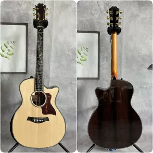 Akustik E Gitarre PS14 Massive Platte Palisander Griffbrett Luxus Abalone Inlay - Bild 1 von 7