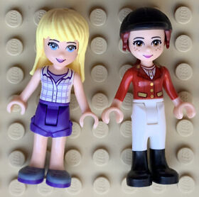Lego Friends Minifigure Stephanie frnd163 & Mia frnd164 from 41126 Riding Club