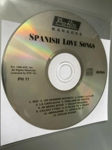 Karaoke CD+G NuTech Pro-Hits PH11, Spanish Love Sgs See notes/descript12 trk/arts - Bild 1 von 3