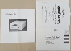 1010 880k External Floppy Disk Drive 4pg MANUAL for Commodore Amiga A1010 NEW! - Picture 1 of 5