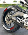 Tire Lettering Motorcycle & Car Michelin Stickers+Flag 1.00" 2.5 mm Universal
