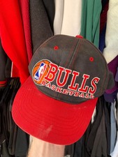 VINTAGE 90's CHICAGO BULLS NBA CHAMPION BASKETBALL CAP HAT ONE SIZE