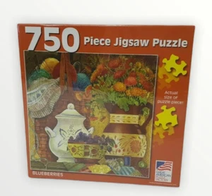 Blaubeeren Puzzle 750 Teile Great American Puzzle Factory Sealed - Bild 1 von 6