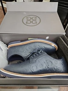 G/Fore Mens Debossed Skull Gallivanter Sz 7.5 Golf Shoes Navy Blue G4MS22EF22 - Picture 1 of 9
