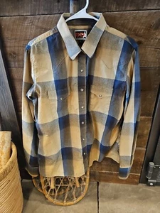 Vintage Brooks Dunn Western Shirt Woens Large Panhandle Slim Pearl Snap - Picture 1 of 22
