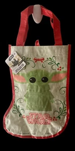 Star Wars Christmas Party tote bag 11” x 9” new With Tags Baby Yoda - Picture 1 of 10