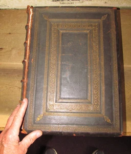 1867 IMPERIAL FAMILY BIBLE WITH OLD & NEW TESTAMENTS 75 PLTS HOLY TENIEL MARTIN - Picture 1 of 24