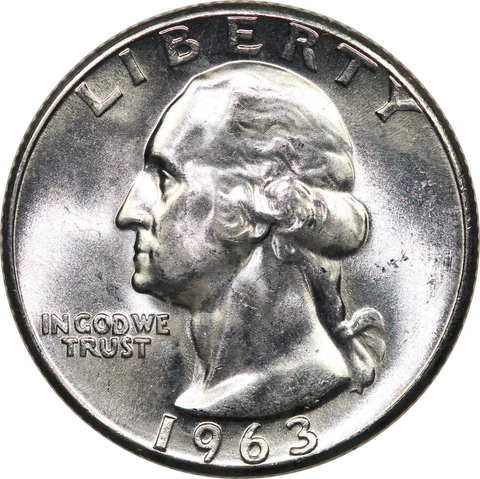 1963 Washington Quarter Mint State **TYPE B REVERSE FS-901** Cover