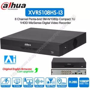 Cara Dahua 8 canales XVR5108HS-I3 AI WizSense SMD+ 5 en 1 HDCVI/AHD/TVI/CVBS/IP H.265 - Imagen 1 de 10