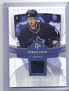 06-07 2006-07 HOT PROSPECTS HENRIK SEDIN RED HOT MATERIALS JERSEY /100 CANUCKS - Picture 1 of 1