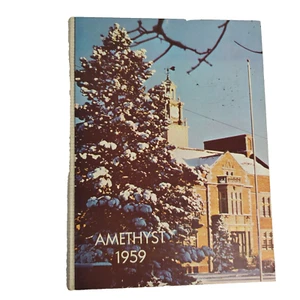 Anuario Deering High School Amathyst 1959 Portland Maine - Imagen 1 de 7