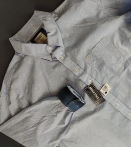 Camisa Panhandle Rough Stock Para Hombre Azul Manga Larga Western Puño Abatible XXL NUEVA CON ETIQUETAS - Imagen 1 de 17