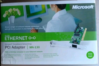 Sealed Microsoft Ethernet PCI Adapter MN-130 10/100 Broadband Networking - Image 1 of 2