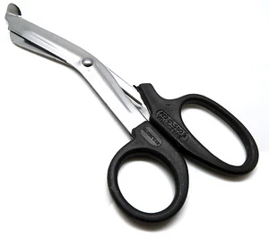 EMT Utility Black Scissor 5.5" Medical Paramedic First Aid Universal Shear Tools - Picture 1 of 4