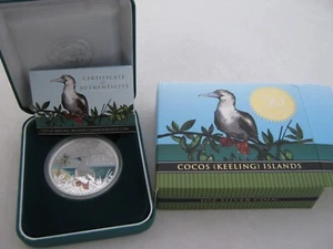 2005 Keeling Cocos Islands silver proof $1 One Dollar Australian Territory 50th - Picture 1 of 5