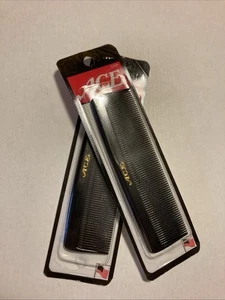 ACE 4.75" Heavy Duty Black Pocket Comb New 2002 (Set Of 2) USA G78 - Picture 1 of 7