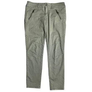 Pantalones para mujer American Eagle talla 8 — verde oliva claro, ajustados, súper elásticos - Imagen 1 de 11