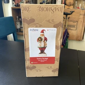 Jim Shore #7 "EMBRACE THE JINGLE - Santa w Wreath," New in Orig. Box, (c) 2018 - Picture 1 of 4