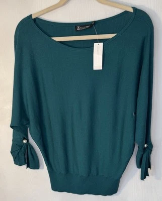 Top para mujer 7th Avenue Ny & Co talla mediana tejido manga dolman ligero NUEVO Foto 1 de 4