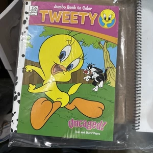 Super -Duper Book To Color Looney Tunes 2002 Tweety Rare, Mint Collector Unit - Bild 1 von 2