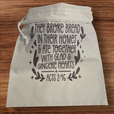 Фермерский домик деревенский ручной работы хлопок льняной мешок для хлеба, сумка для хранения хлеба закваски - Изображение 1 из 4