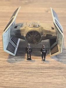 1995 Micro Machines Star Wars Action Fleet Darth Vader TIE Fighter Complete - Picture 1 of 10