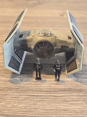1995 Micro Machines Star Wars Action Fleet Darth Vader TIE Fighter Complete  - Image 1 of 4
