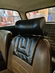 Oldtimer Youngtimer Zubehör Slipper schwarz Vinyl Kopfstütze - Bild 1 von 12