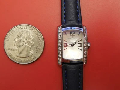 BAUME MERCIER RELÓGIO SOCIAL COMPLETO DIAMANTE AÇO 17MM HAMPTON PULSEIRA DE COURO - Imagem 1 de 4