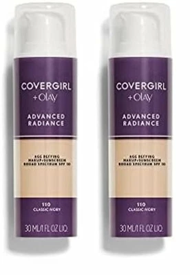 COVERGIRL Advanced Radiance Age Defying Liquid Foundation Classic Ivory- 2 PACK - Image 1 of 4