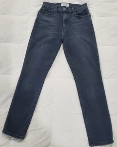 Reformation, Black Charcoal High & Skinny  Crop Wash Avalon Denim Jeans  SZ 6/28 - Picture 1 of 17