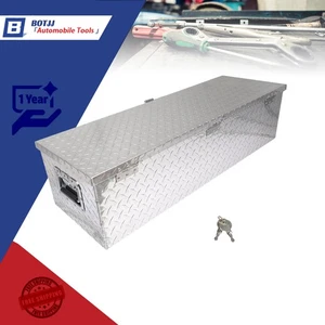 39 Inch Aluminum Pick Up Truck Trunk Bed Tool Box Trailer Storage Box w/Lock - Picture 1 of 9