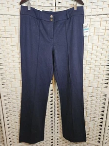 NWT Style & Co Womens Pants Blue 16 Tummy Control Heavy Material Career Work - Picture 1 of 9