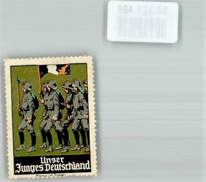 38121489 - 7000 Stuttgart Militaer Unser Junges Deutschland Propaganda Vignette - Bild 1 von 2