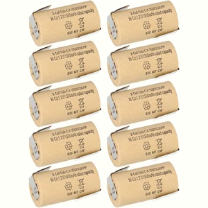 10x XCell Sub-C Hochleistungsakku mit Z- Lötfahne - 1,2V 1500 mAh Ni-CD - Bild 1 von 8
