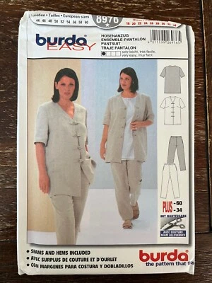 Burda 8976 UNCUT Sewing Pattern, Misses' Pantsuit, Size 18-34 - Image 1 of 2