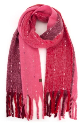 C.C Exclusivo Unisex Invierno Cálido Vertical Multicolor Rayas Anchas Tejida Bufanda Foto 1 de 3