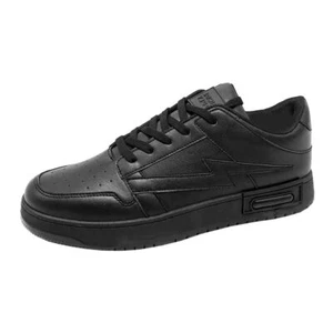 12 Pairs Men's Wholesale Black Sneakers Shoes Bulk Case for Donations & Shelters - Picture 1 of 1