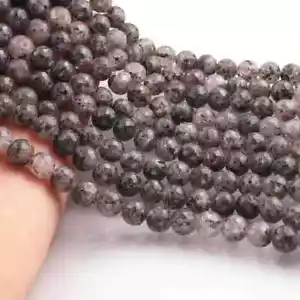 1 Strand Black Rutile Balls Beads ,Faceted Gemstone Ball beads, Jewelry Making - Picture 1 of 2