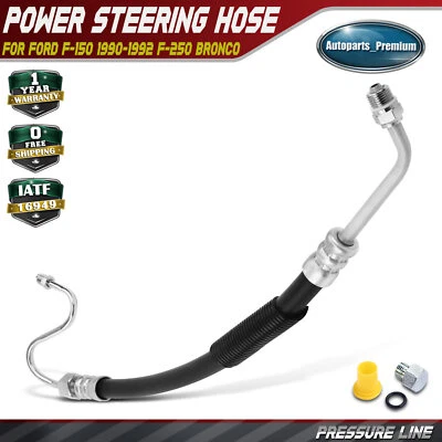 Power Steering Pressure Line Hose Assembly for Ford F-150 1990-1992 F-250 Bronco - Image 1 of 4