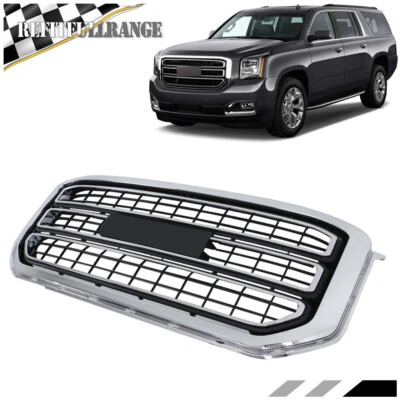 For GMC YUKON XL 2015 2016 2017 2018 2019 2020 Front Grille Chrome Grill Foto 1 de 4