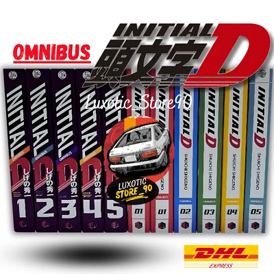 Initial D Manga (Omnibus) Inglés Vol 1-5 Juego Único/Completo Nuevo por Shuichi Shigeno Foto 1 de 4