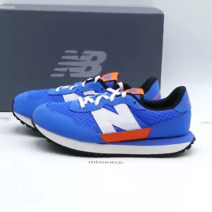 Size 5.5 Youth / 7 Women's New Balance 237 Sneakers GS237KB Bright Lapis/Poppy - Picture 1 of 7