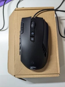 EVGA X15 MMO Gaming Mouse Wired Black Customizable 16000 DPI, MISSING PACKAGING - Picture 1 of 5