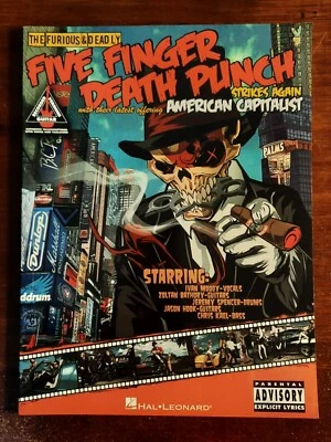 FIVE 5 FINGER DEATH PUNCH AMERICAN CAPITALIST AUTHENTIC GUITAR TABLATURE BOOK - Image 1 of 3